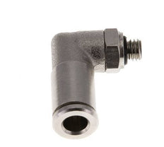 5mm x M 5 90 graden L-verbinding Messing Insteekfitting Buitendraad Draaibaar NBR [2 Stuks]