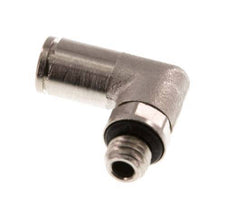 4mm x M 7 90 graden L-verbinding Messing Insteekfitting Buitendraad Draaibaar NBR [2 Stuks]