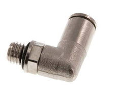 4mm x M 7 90 graden L-verbinding Messing Insteekfitting Buitendraad Draaibaar NBR [2 Stuks]