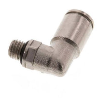 6mm x M 7 90 graden L-verbinding Messing Insteekfitting Buitendraad Draaibaar NBR [2 Stuks]