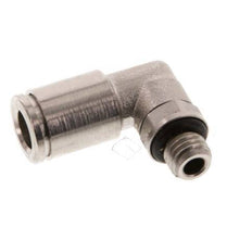 6mm x M 7 90 graden L-verbinding Messing Insteekfitting Buitendraad Draaibaar NBR [2 Stuks]