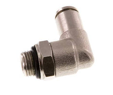 4mm x G1/8'' 90 graden L-verbinding Messing Insteekfitting Buitendraad Draaibaar NBR [2 Stuks]