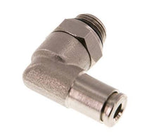 4mm x G1/8'' 90 graden L-verbinding Messing Insteekfitting Buitendraad Draaibaar NBR [2 Stuks]