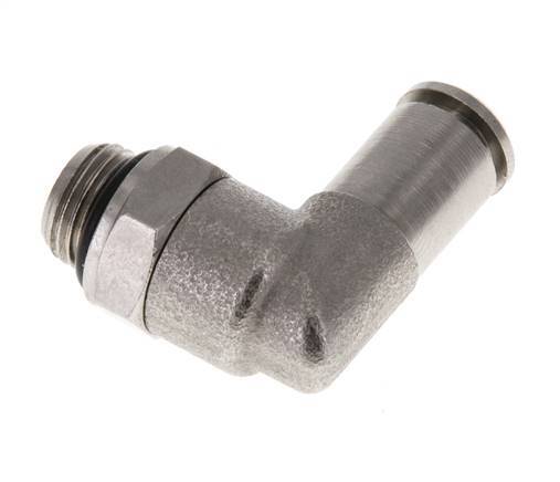 5mm x G1/8'' 90 graden L-verbinding Messing Insteekfitting Buitendraad Draaibaar NBR [2 Stuks]