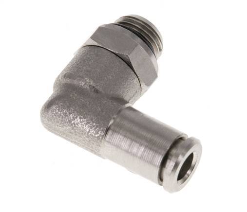5mm x G1/8'' 90 graden L-verbinding Messing Insteekfitting Buitendraad Draaibaar NBR [2 Stuks]