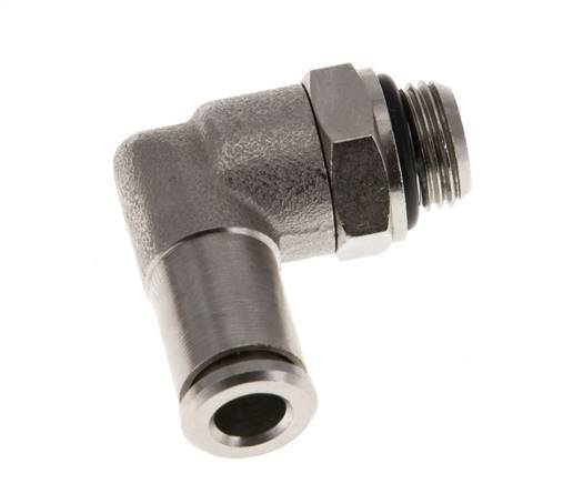 5mm x G1/8'' 90 graden L-verbinding Messing Insteekfitting Buitendraad Draaibaar NBR [2 Stuks]