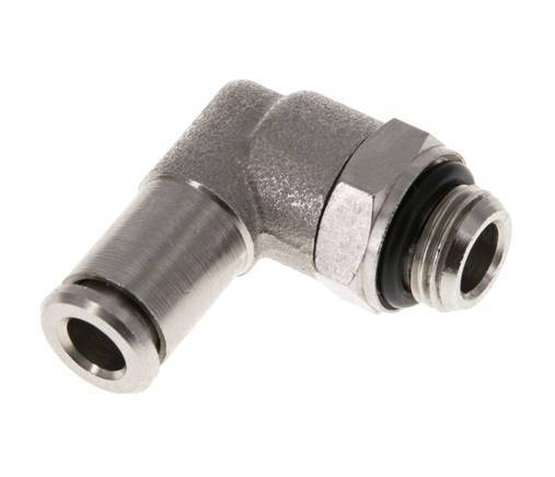 5mm x G1/8'' 90 graden L-verbinding Messing Insteekfitting Buitendraad Draaibaar NBR [2 Stuks]