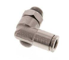 6mm x G1/8'' 90 graden L-verbinding Messing Insteekfitting Buitendraad Draaibaar NBR [2 Stuks]