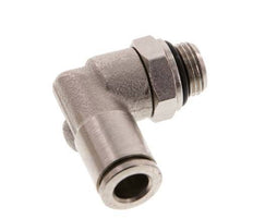 6mm x G1/8'' 90 graden L-verbinding Messing Insteekfitting Buitendraad Draaibaar NBR [2 Stuks]