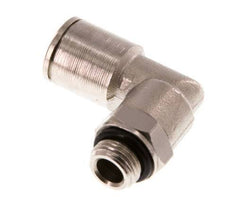 8mm x G1/8'' 90 graden L-verbinding Messing Insteekfitting Buitendraad Draaibaar NBR [2 Stuks]
