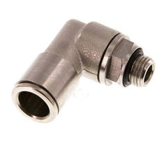 10mm x G1/8'' 90 graden L-verbinding Messing Insteekfitting Buitendraad Draaibaar NBR