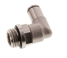 4mm x G1/4'' 90 graden L-verbinding Messing Insteekfitting Buitendraad Draaibaar NBR [2 Stuks]
