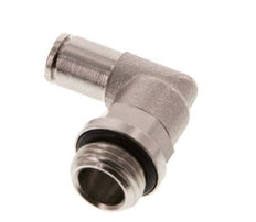 4mm x G1/4'' 90 graden L-verbinding Messing Insteekfitting Buitendraad Draaibaar NBR [2 Stuks]