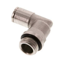 6mm x G1/4'' 90 graden L-verbinding Messing Insteekfitting Buitendraad Draaibaar NBR [2 Stuks]