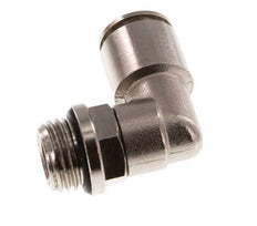8mm x G1/4'' 90 graden L-verbinding Messing Insteekfitting Buitendraad Draaibaar NBR [2 Stuks]