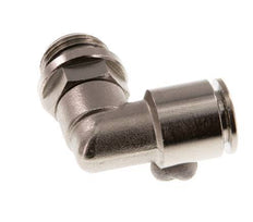 8mm x G1/4'' 90 graden L-verbinding Messing Insteekfitting Buitendraad Draaibaar NBR [2 Stuks]