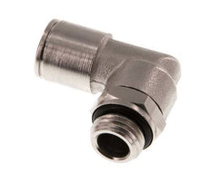 10mm x G1/4'' 90 graden L-verbinding Messing Insteekfitting Buitendraad Draaibaar NBR [2 Stuks]