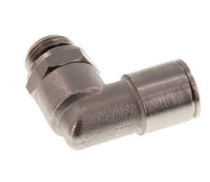 10mm x G1/4'' 90 graden L-verbinding Messing Insteekfitting Buitendraad Draaibaar NBR [2 Stuks]