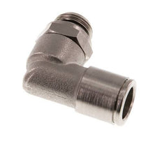 10mm x G1/4'' 90 graden L-verbinding Messing Insteekfitting Buitendraad Draaibaar NBR [2 Stuks]