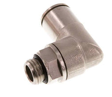 12mm x G1/4'' 90 graden L-verbinding Messing Insteekfitting Buitendraad Draaibaar NBR
