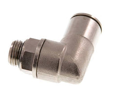 12mm x G1/4'' 90 graden L-verbinding Messing Insteekfitting Buitendraad Draaibaar NBR