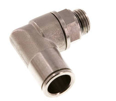12mm x G1/4'' 90 graden L-verbinding Messing Insteekfitting Buitendraad Draaibaar NBR