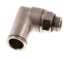 12mm x G1/4'' 90 graden L-verbinding Messing Insteekfitting Buitendraad Draaibaar NBR