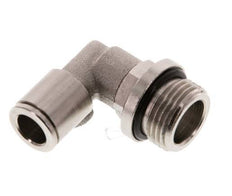 8mm x G3/8'' 90 graden L-verbinding Messing Insteekfitting Buitendraad Draaibaar NBR [2 Stuks]