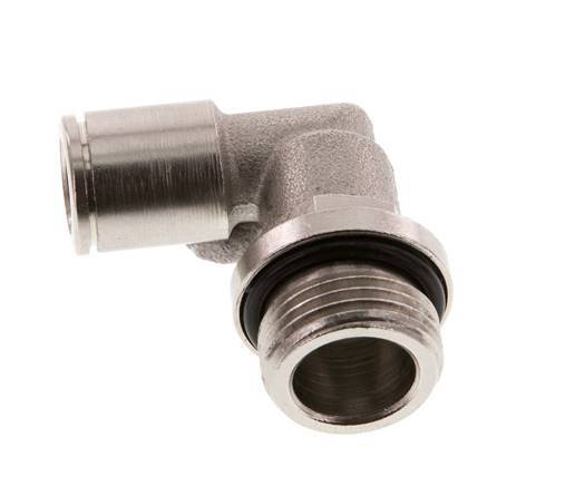 8mm x G3/8'' 90 graden L-verbinding Messing Insteekfitting Buitendraad Draaibaar NBR [2 Stuks]