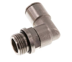 10mm x G3/8'' 90 graden L-verbinding Messing Insteekfitting Buitendraad Draaibaar NBR