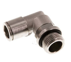 10mm x G3/8'' 90 graden L-verbinding Messing Insteekfitting Buitendraad Draaibaar NBR