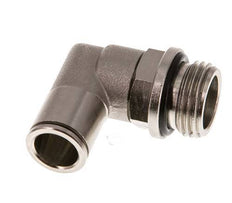 12mm x G1/2'' 90 graden L-verbinding Messing Insteekfitting Buitendraad Draaibaar NBR