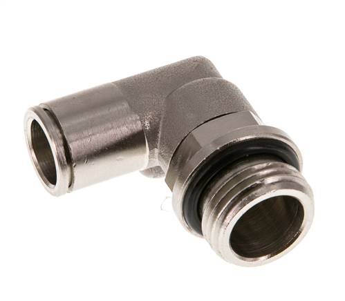 12mm x G1/2'' 90 graden L-verbinding Messing Insteekfitting Buitendraad Draaibaar NBR