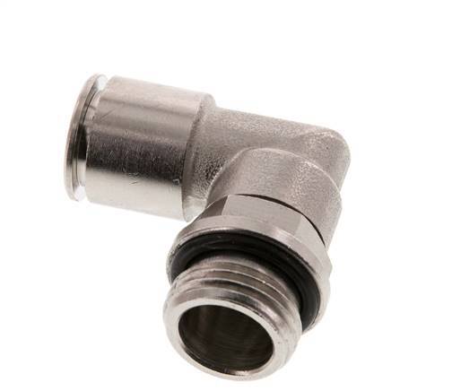 14mm x G1/2'' 90 graden L-verbinding Messing Insteekfitting Buitendraad Draaibaar NBR