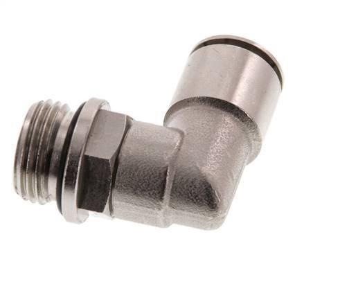 14mm x G1/2'' 90 graden L-verbinding Messing Insteekfitting Buitendraad Draaibaar NBR