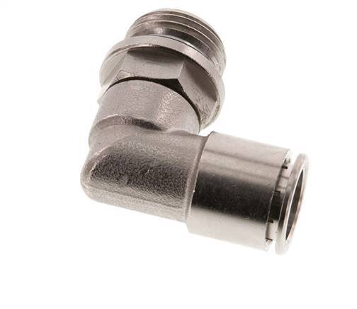 14mm x G1/2'' 90 graden L-verbinding Messing Insteekfitting Buitendraad Draaibaar NBR