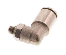 6mm x M 5 90 graden L-verbinding Messing Insteekfitting Buitendraad Draaibaar FKM [2 Stuks]