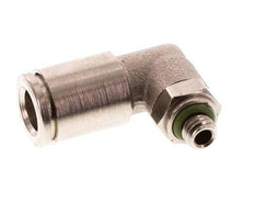 6mm x M 5 90 graden L-verbinding Messing Insteekfitting Buitendraad Draaibaar FKM [2 Stuks]