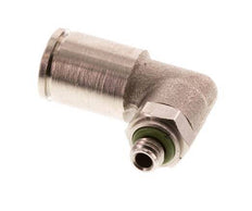 6mm x M 5 90 graden L-verbinding Messing Insteekfitting Buitendraad Draaibaar FKM [2 Stuks]