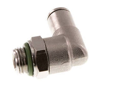 4mm x G1/8'' 90deg Elbow Push-in Fitting with Male Threads Brass FKM Rotatable [2 Pieces]