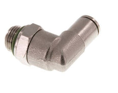 4mm x G1/8'' 90 graden L-verbinding Messing Insteekfitting Buitendraad Draaibaar FKM [2 Stuks]