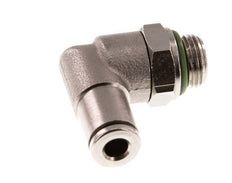 4mm x G1/8'' 90 graden L-verbinding Messing Insteekfitting Buitendraad Draaibaar FKM [2 Stuks]