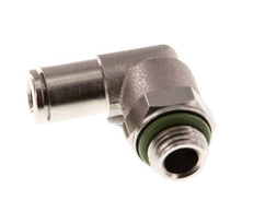 4mm x G1/8'' 90 graden L-verbinding Messing Insteekfitting Buitendraad Draaibaar FKM [2 Stuks]