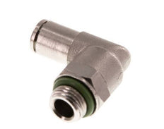 4mm x G1/8'' 90 graden L-verbinding Messing Insteekfitting Buitendraad Draaibaar FKM [2 Stuks]