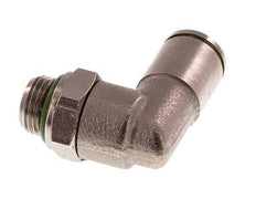 6mm x G1/8'' 90 graden L-verbinding Messing Insteekfitting Buitendraad Draaibaar FKM [2 Stuks]