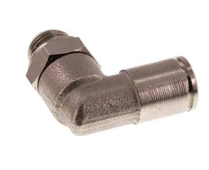 6mm x G1/8'' 90deg Elbow Push-in Fitting with Male Threads Brass FKM Rotatable [2 Pieces]