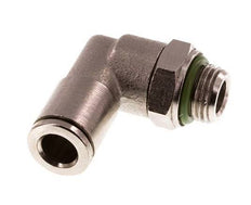 6mm x G1/8'' 90 graden L-verbinding Messing Insteekfitting Buitendraad Draaibaar FKM [2 Stuks]