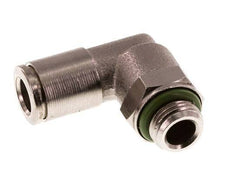6mm x G1/8'' 90deg Elbow Push-in Fitting with Male Threads Brass FKM Rotatable [2 Pieces]