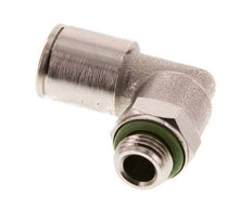 8mm x G1/8'' 90 graden L-verbinding Messing Insteekfitting Buitendraad Draaibaar FKM [2 Stuks]