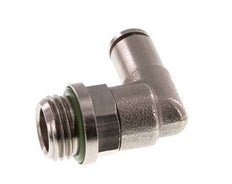 4mm x G1/4'' 90 graden L-verbinding Messing Insteekfitting Buitendraad Draaibaar FKM [2 Stuks]